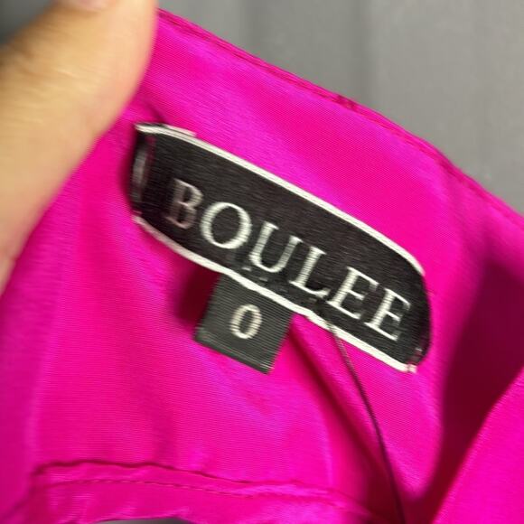 Boulee Hot Pink Slip Dress With Spaghetti Straps & Sweetheart Neck Size 0 - Picture 4 of 8